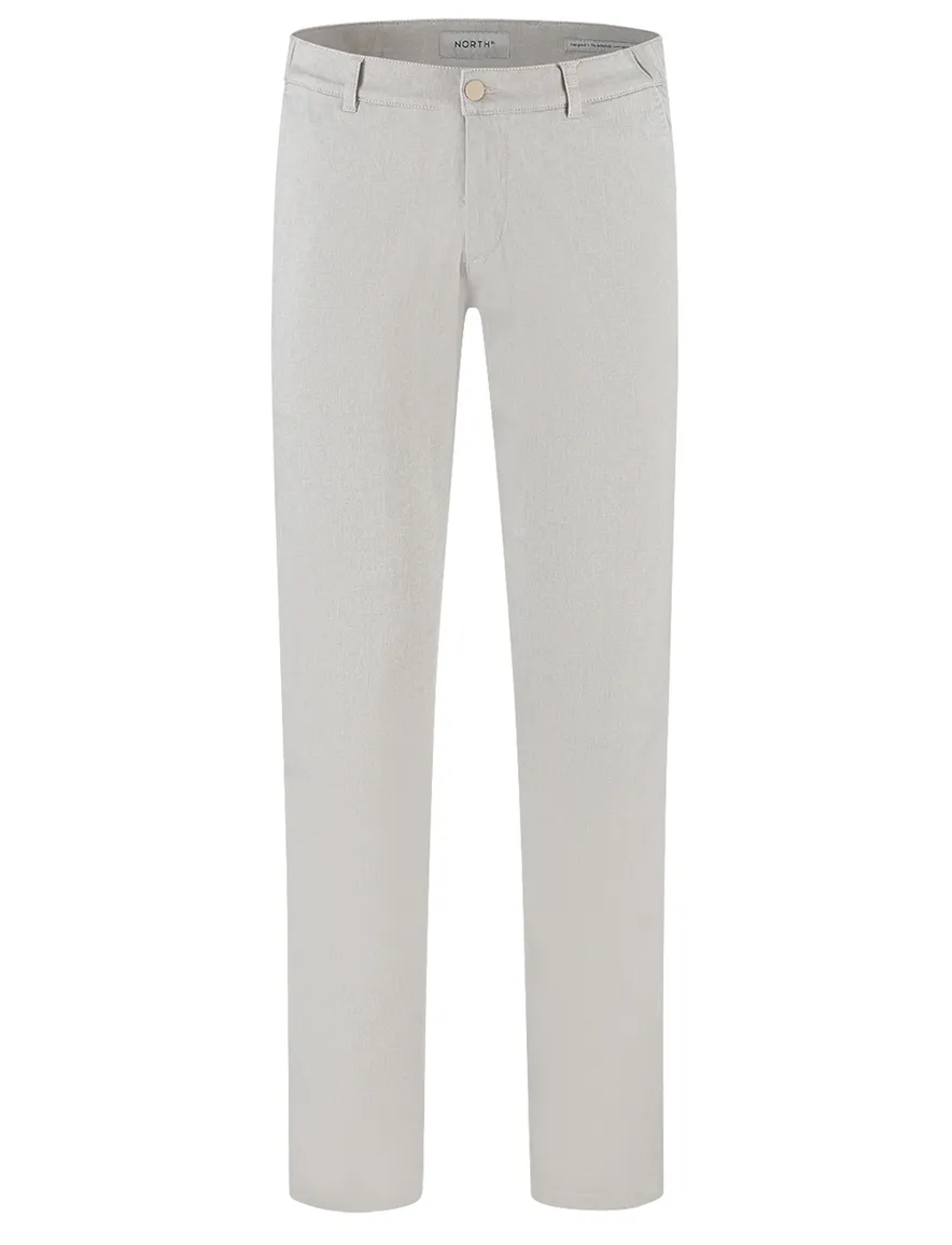 North84 Elegance chino grijs katoen