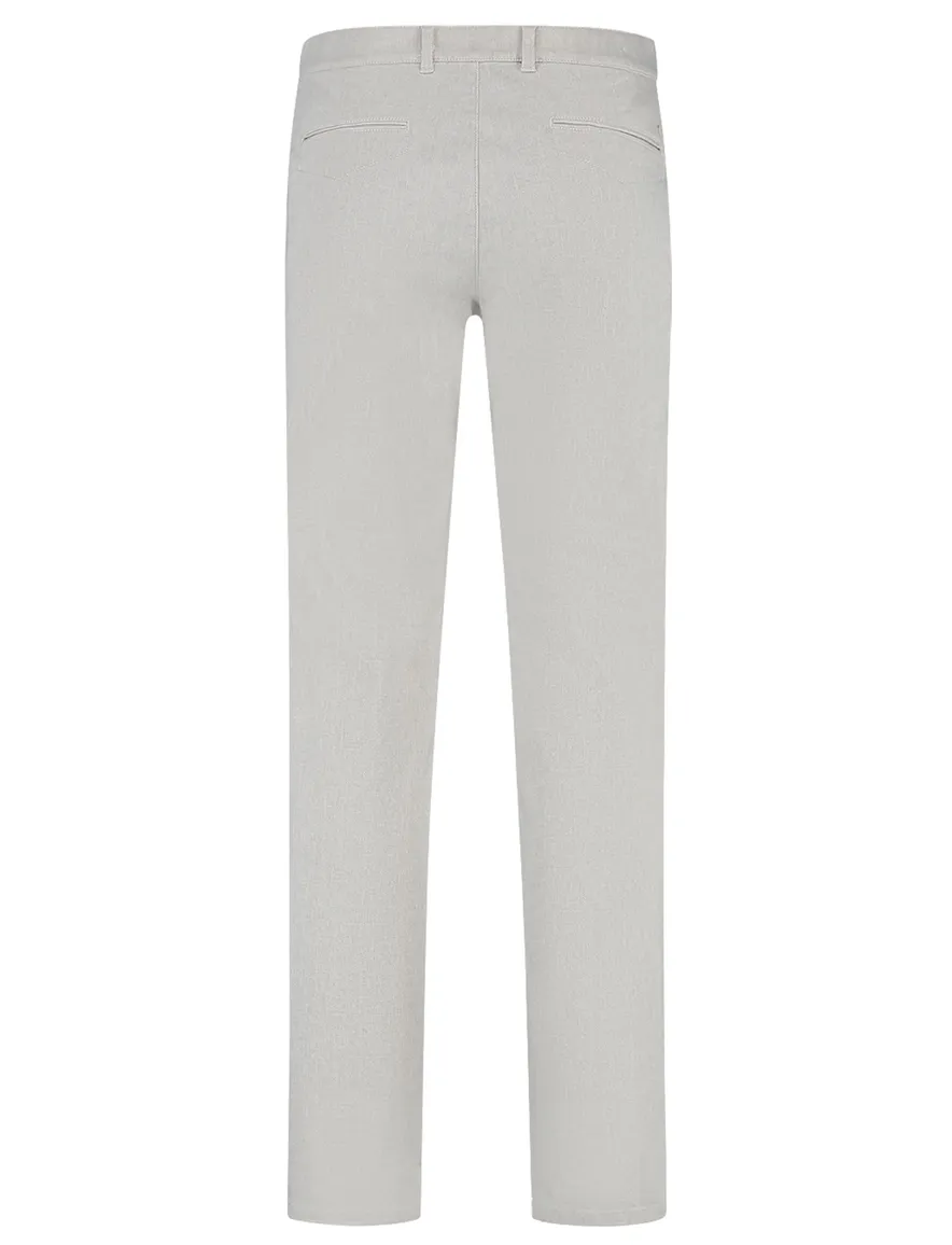 North84 Elegance chino grijs katoen
