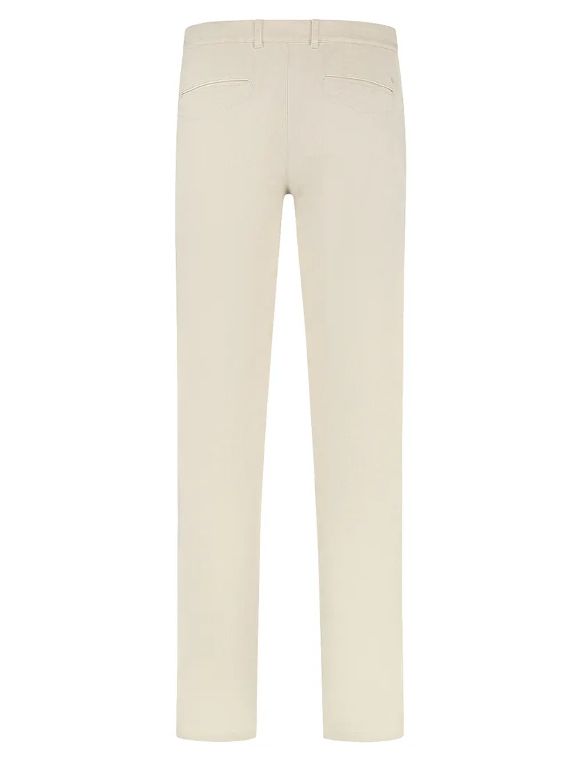 Chino North84 Elegance effen creme