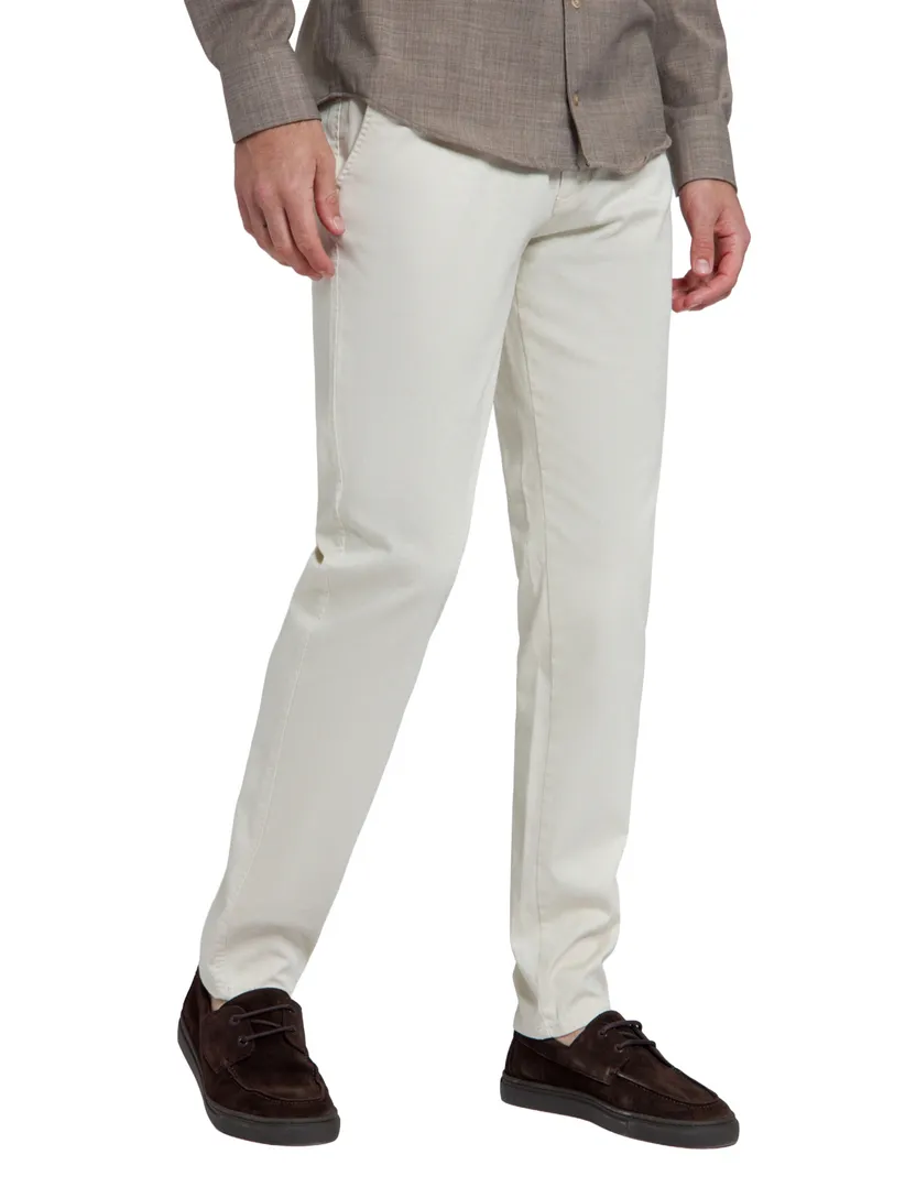 Chino North84 Elegance effen creme