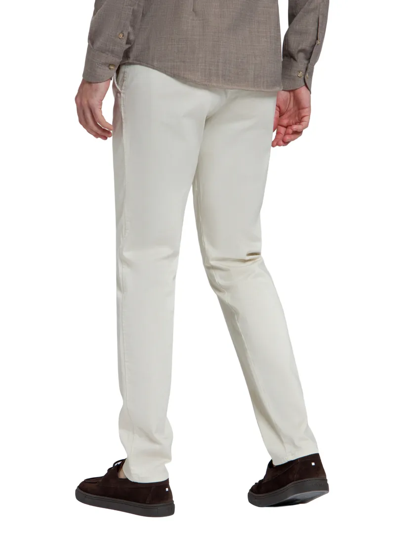 Chino North84 Elegance effen creme