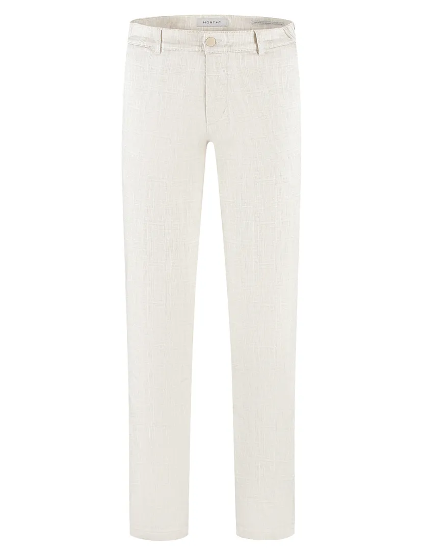 Chino North84 gemêleerd Elegance beige zonder omslag