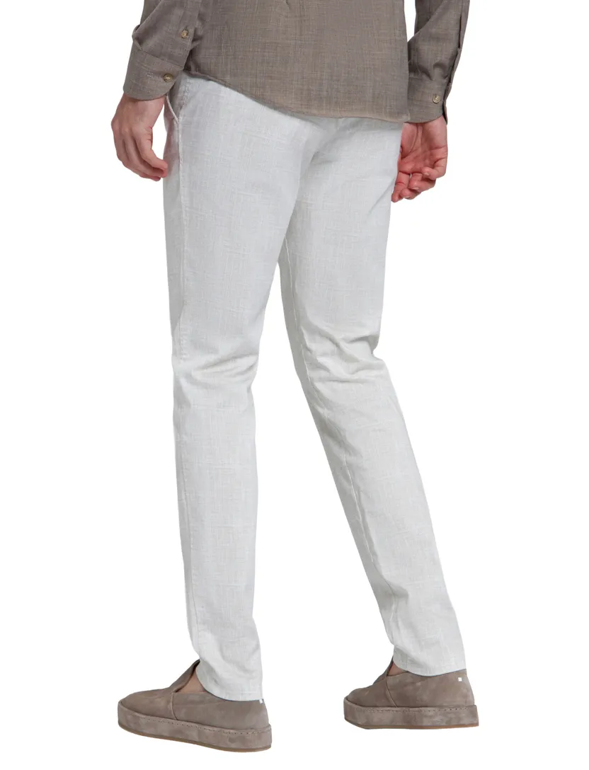 Chino North84 gemêleerd Elegance beige zonder omslag