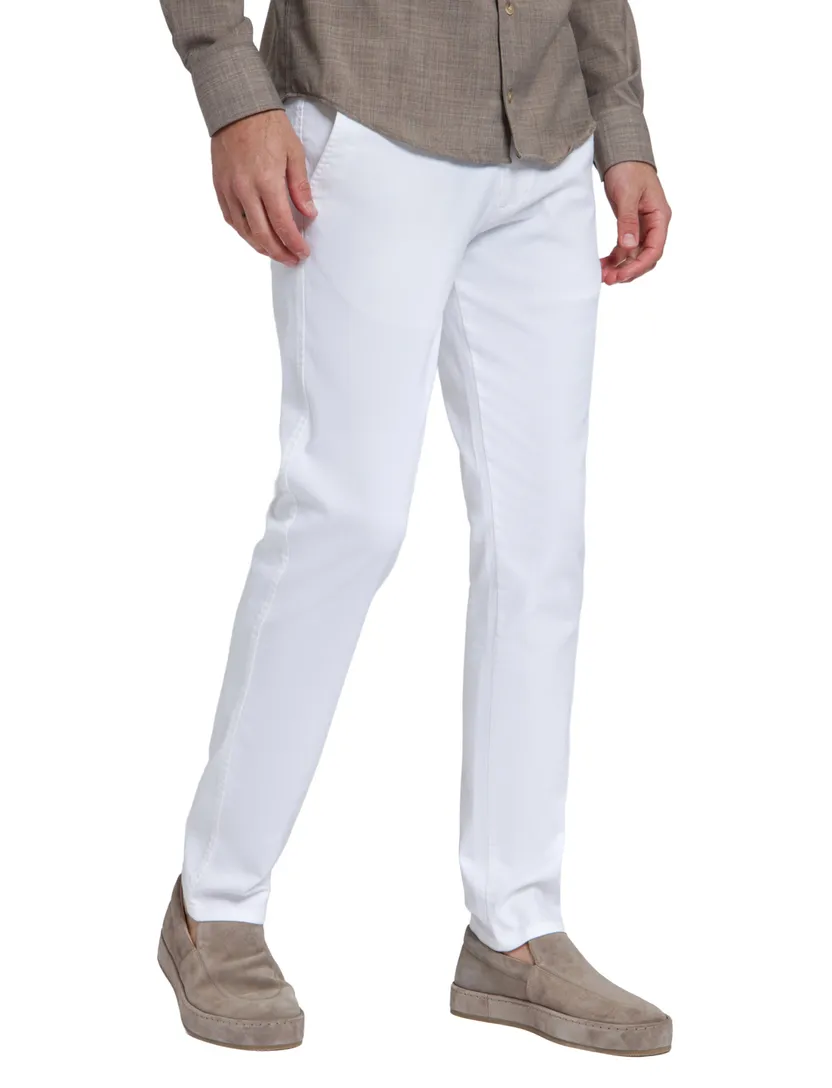 Chino North84 Infinity Flex effen wit