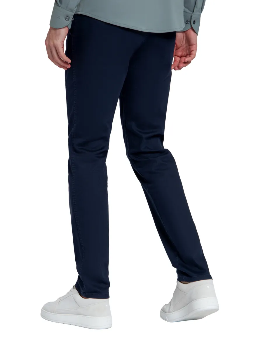 North84 chino donkerblauw infinity flex