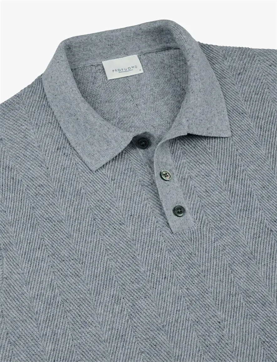Polo korte mouw Profuomo blauw