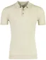 Profuomo polo katoenblend 3 knoops sluiting beige
