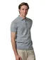 Blauwe Profuomo polo 3-knoops met boord
