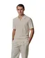 Korte mouw polo Profuomo beige gestreept