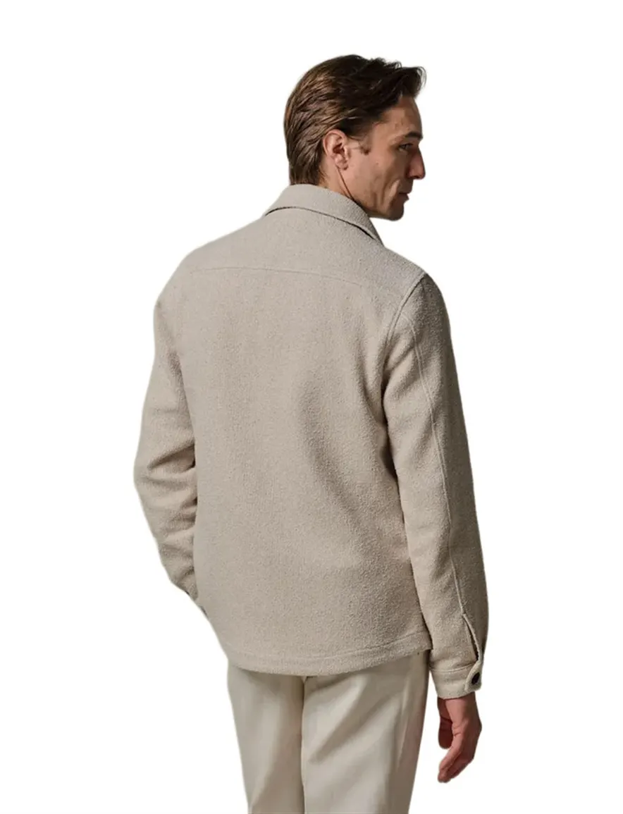 Profuomo overshirt creme regular fit
