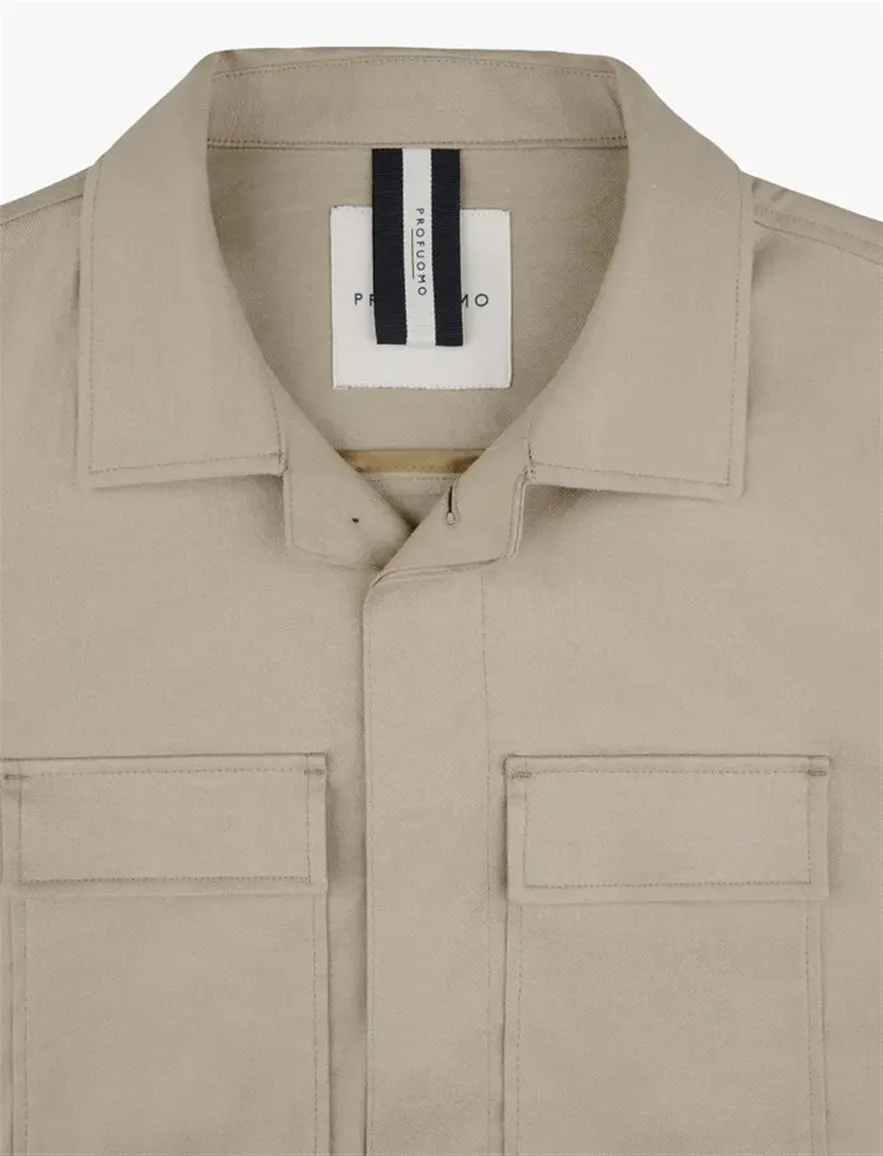 Profuomo beige overshirt