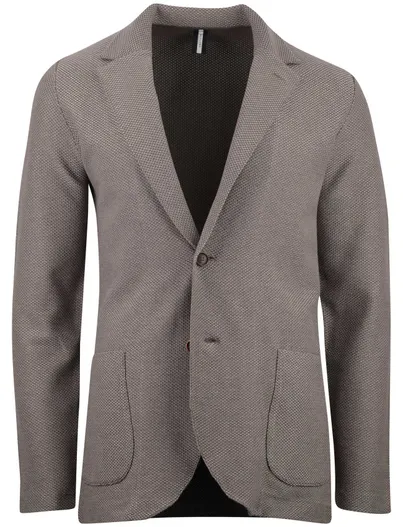 Profuomo Bruin geprint colbert Profuomo 2 knopen
