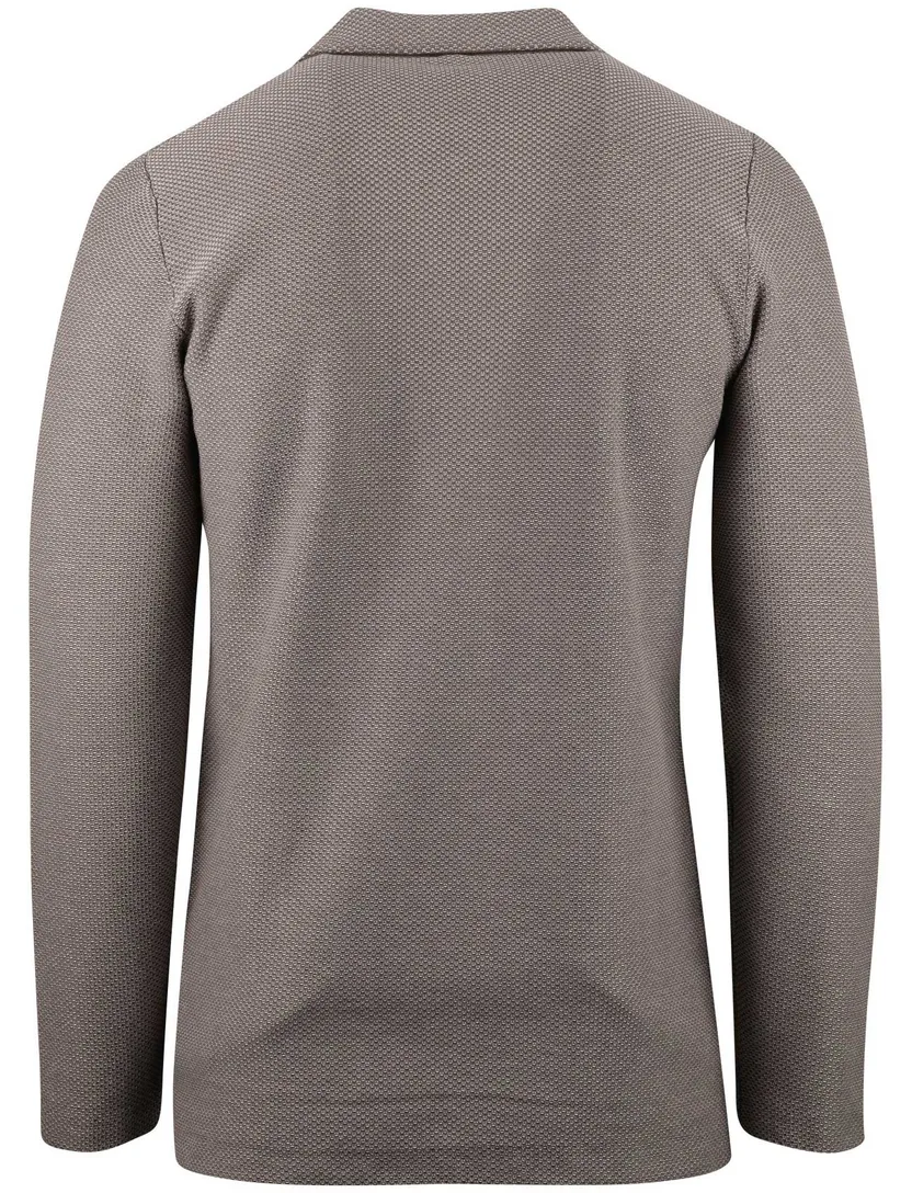 Colbert Profuomo bruin print normale fit zakken