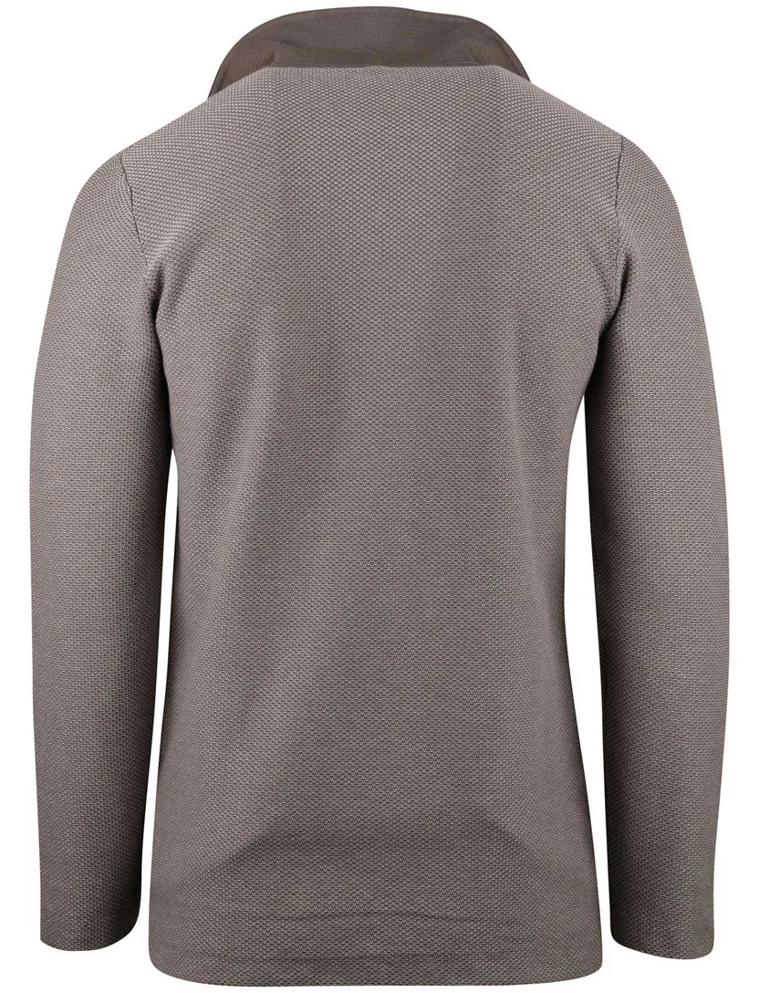 Colbert Profuomo bruin print normale fit zakken