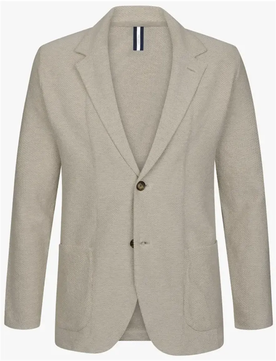 Katoenen Profuomo colbert beige