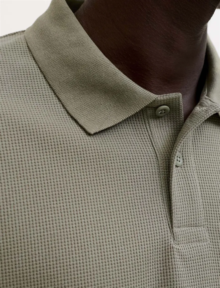 Jack & Jones polo korte moouw Plus Size khaki