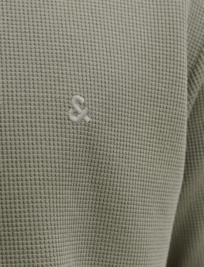 Groen poloshirt Jack & Jones jersey big & tall 2 knoops