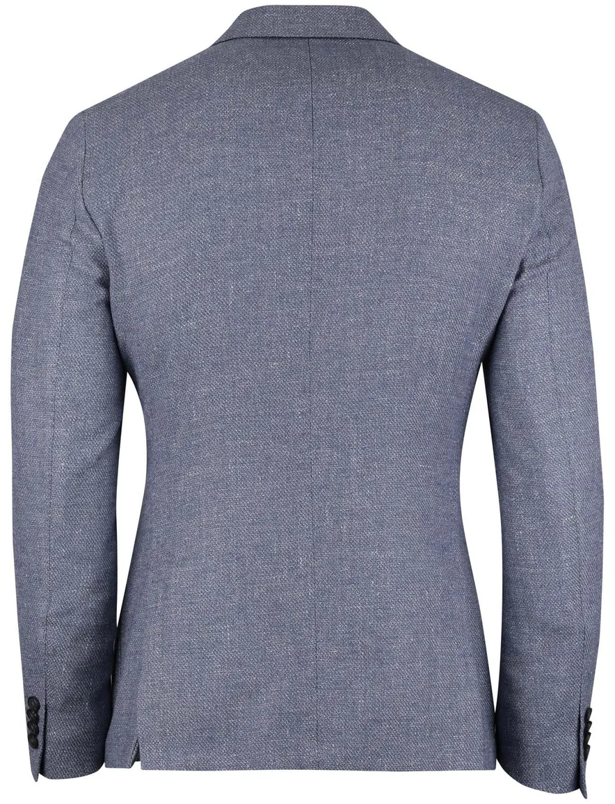 Dressler Eduard colbert blauw gemeleerd
