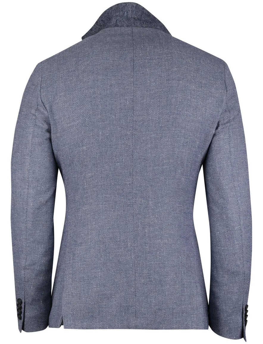 Dressler Eduard colbert blauw gemeleerd