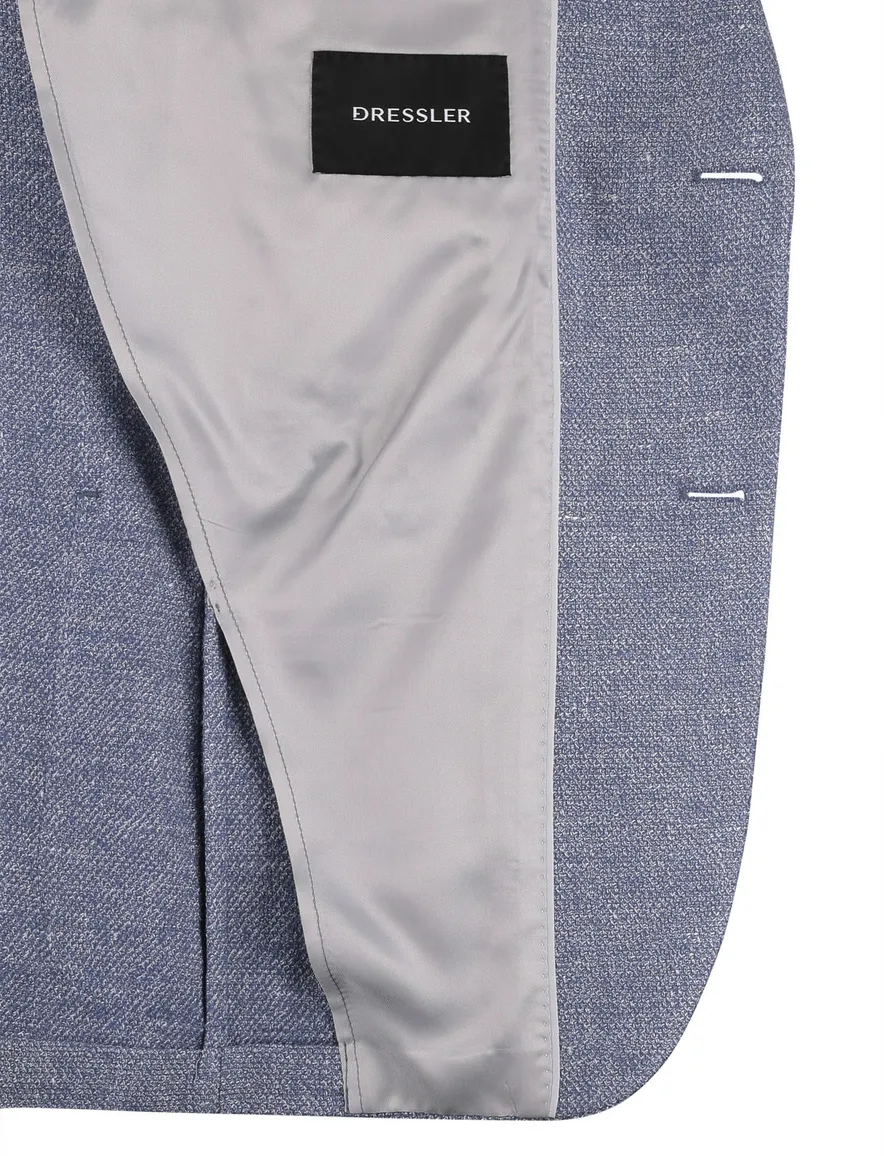 Dressler Eduard colbert blauw gemeleerd
