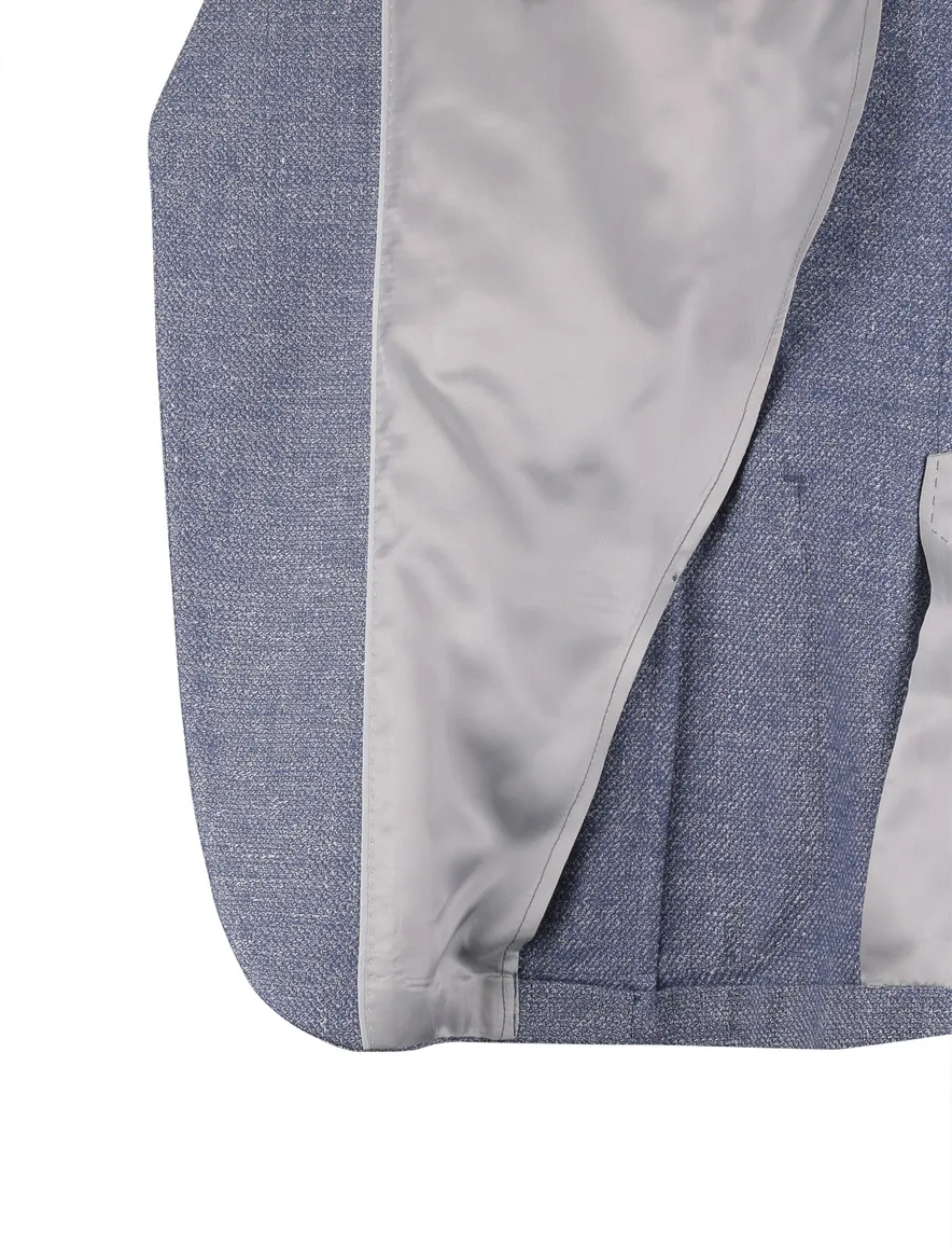 Dressler Eduard colbert blauw gemeleerd