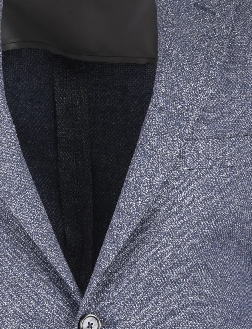 Dressler Eduard colbert blauw gemeleerd