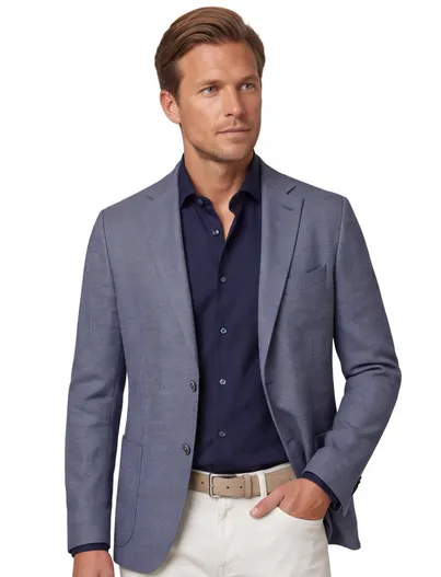 Dressler Dressler Eduard colbert blauw gemeleerd