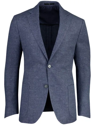 Dressler Colbert Dressler regular fit wol blauw met voering