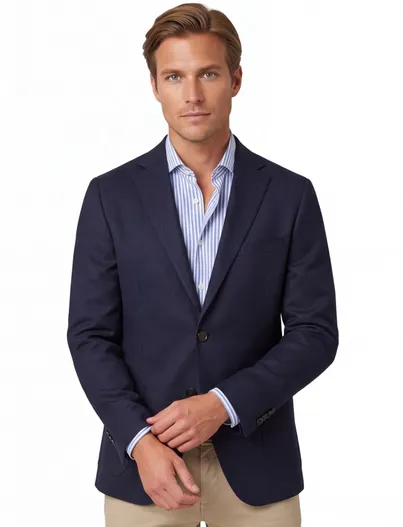Dressler Donkerblauw colbert Dressler lamswol