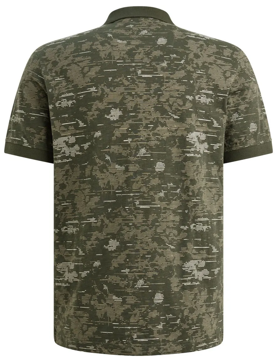 PME Legend slub jersey groen geprint