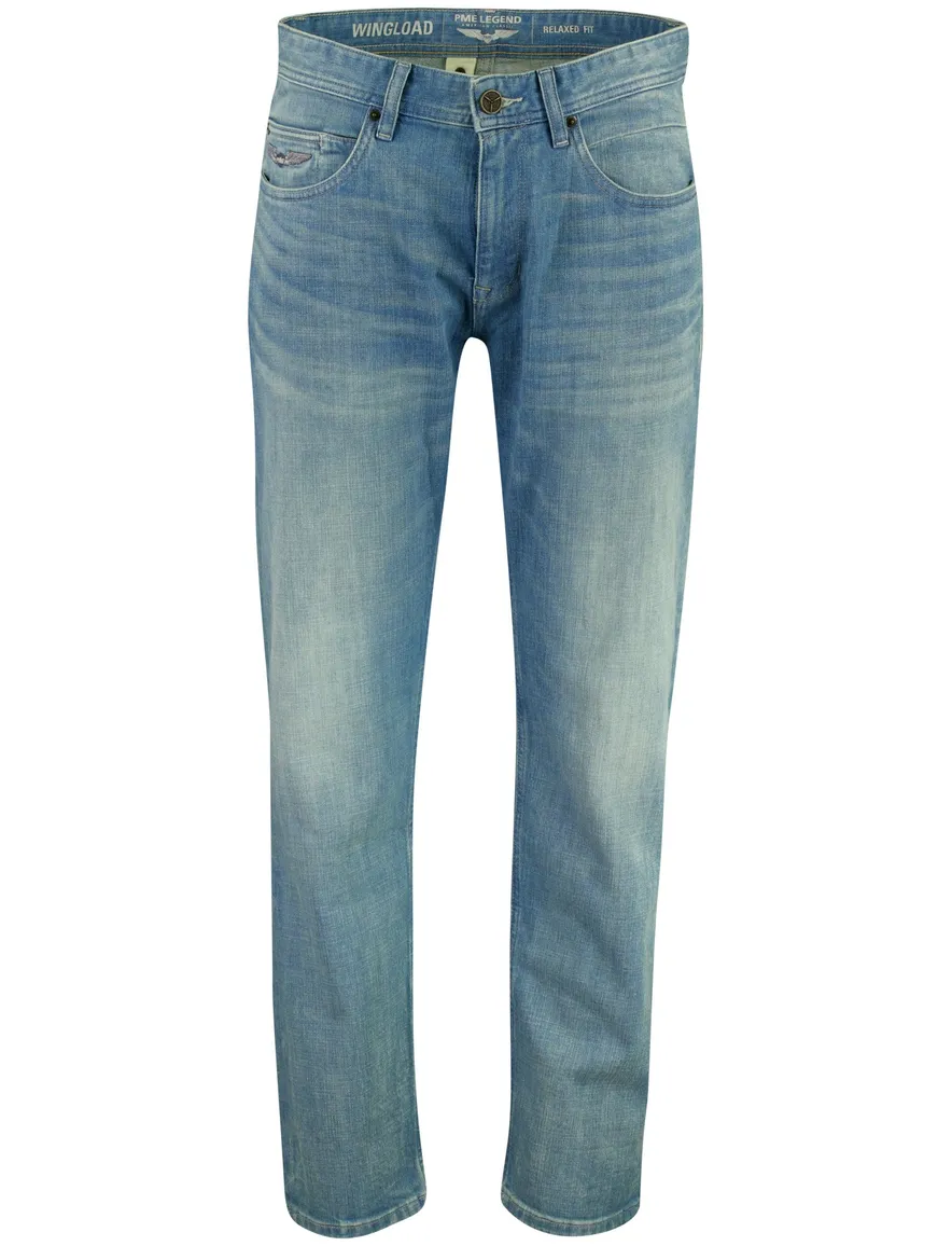 PME Legend Wingload blauwe jeans beige washed