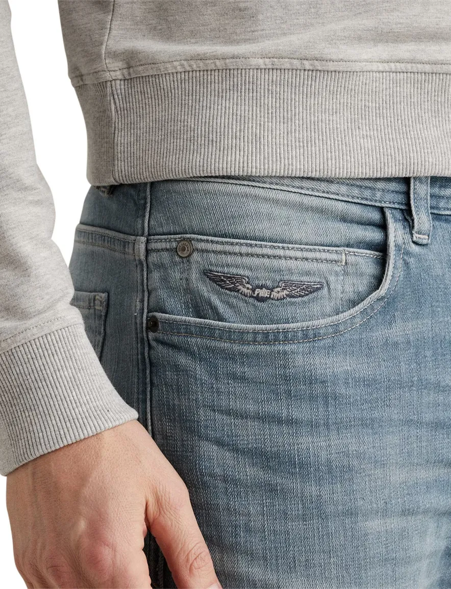 PME Legend Wingload blauwe jeans beige washed