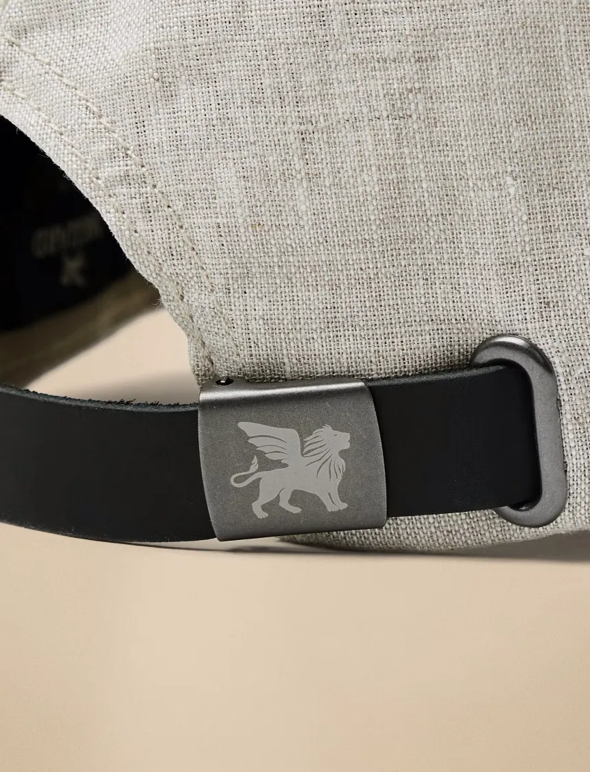 Vanguard linnen pet gespsluiting grijs