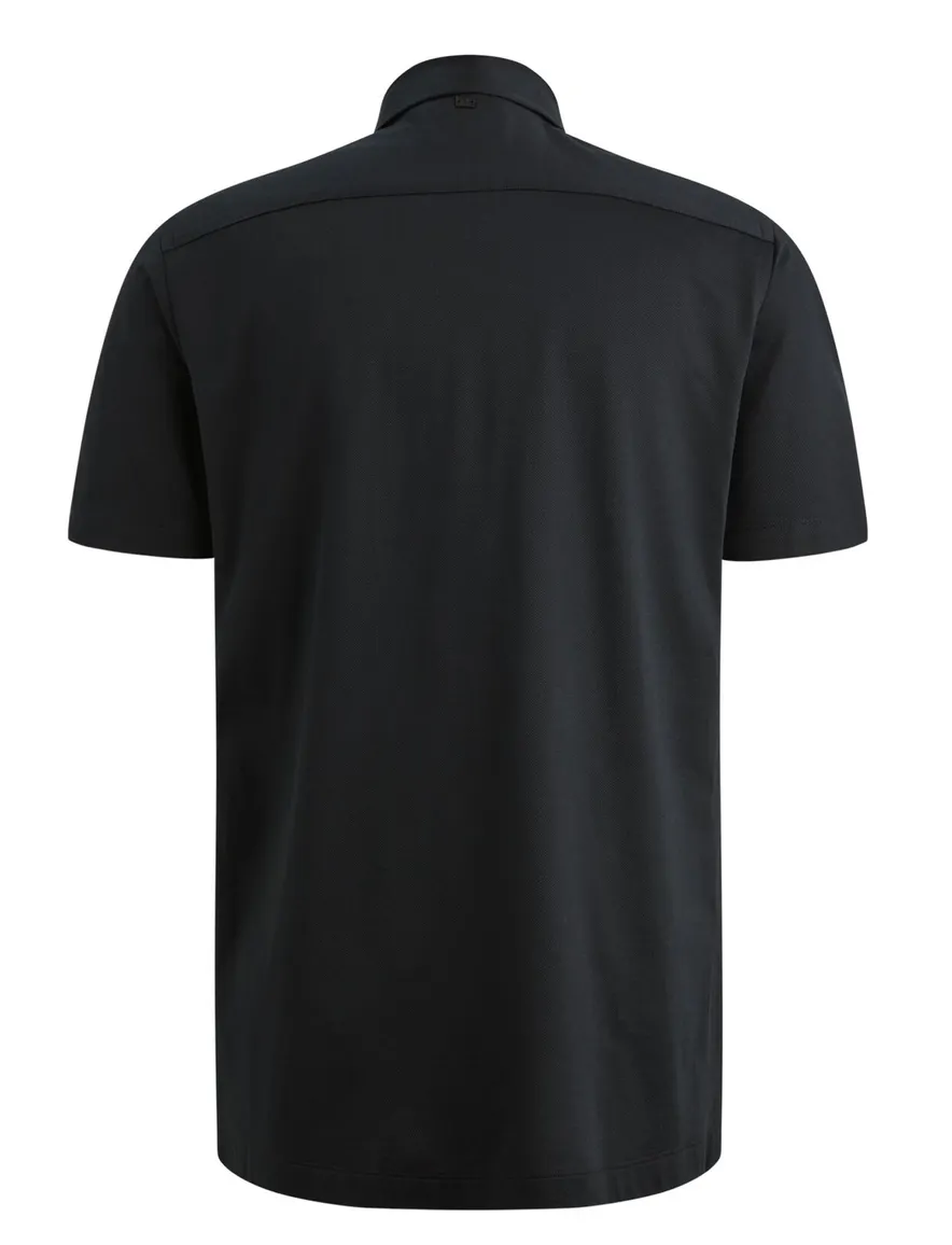 Vanguard overhemd korte mouw logo navy