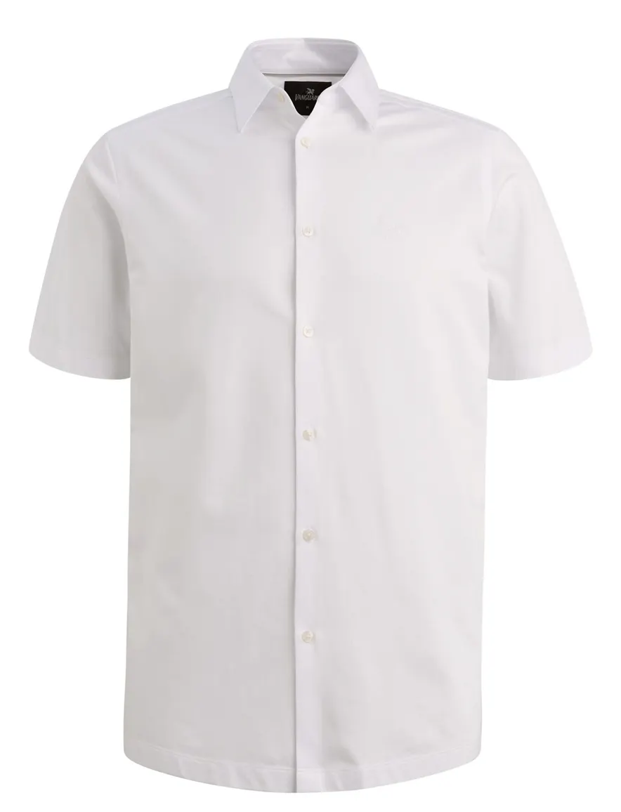 Vanguard overhemd korte mouw logo wit