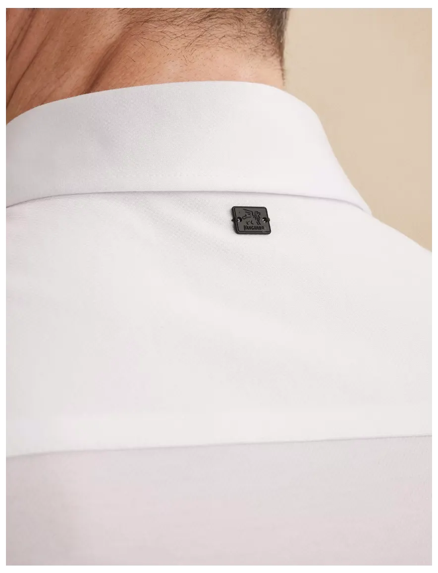 Vanguard overhemd korte mouw logo wit