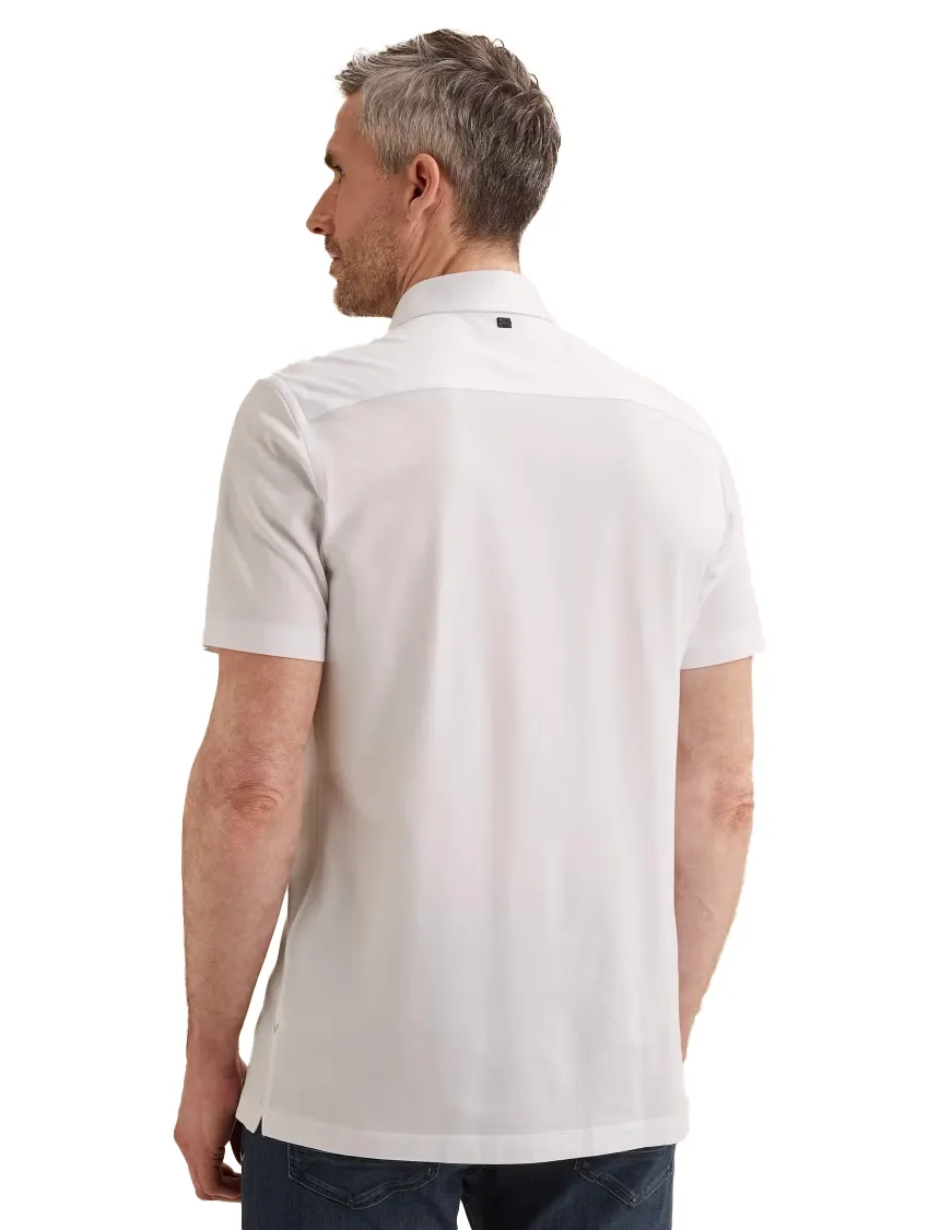 Vanguard overhemd korte mouw logo wit