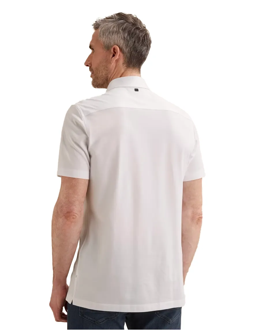 Vanguard overhemd korte mouw logo wit