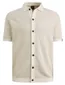 Gebreide polo creme Vanguard geprint doorknoop modal
