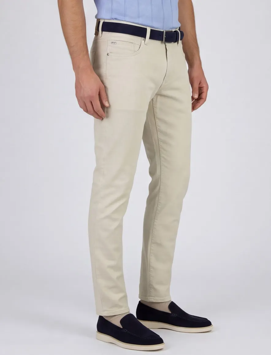 Vanguard pantalon beige regular fit