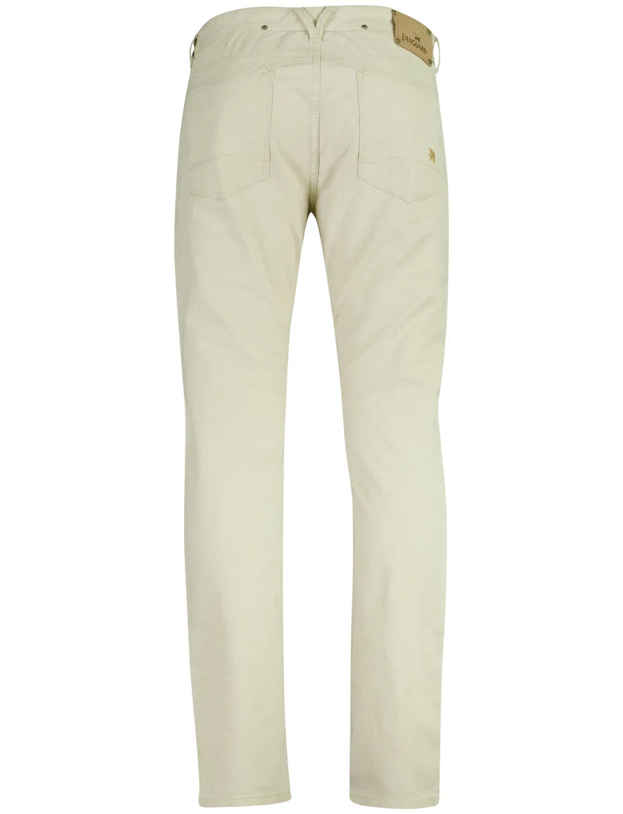 Vanguard V7 Rider 2.0 regular fit broek linnen creme