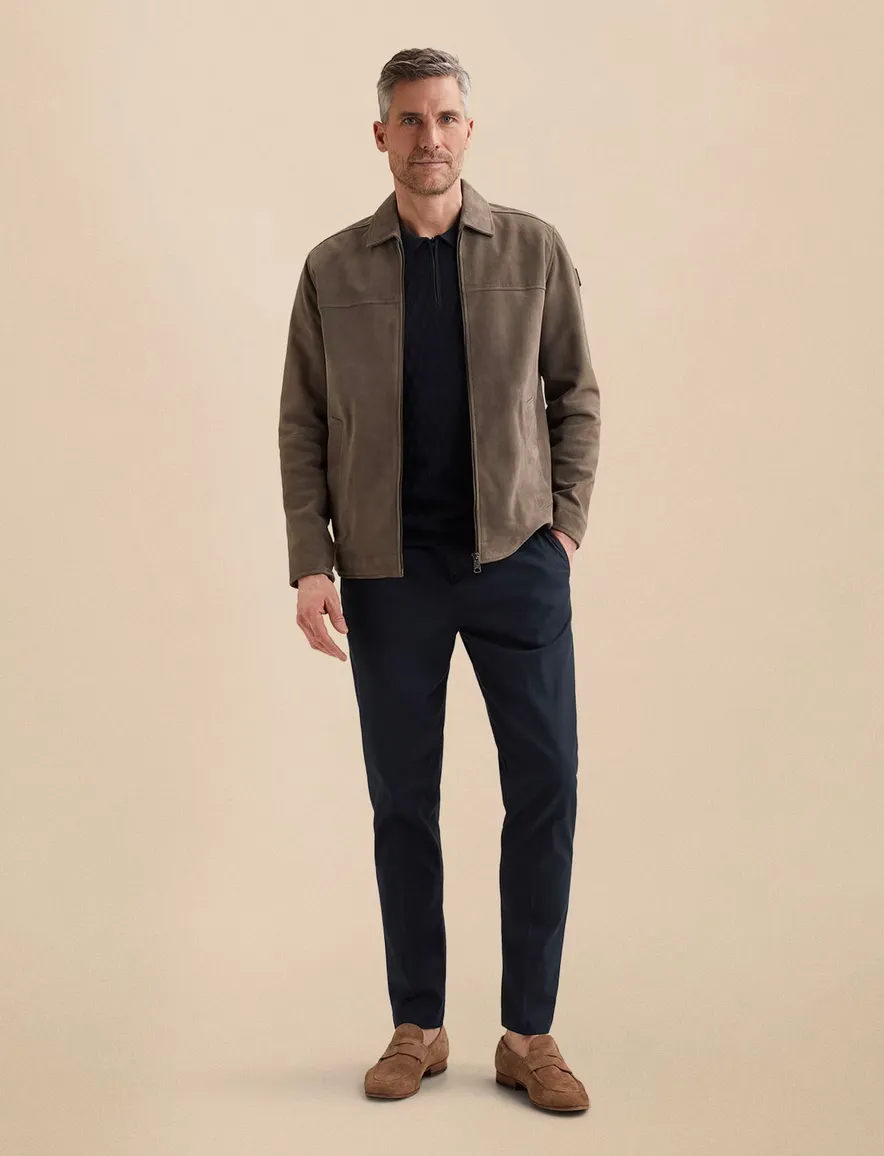 Vanguard Chino donkerblauw stretch