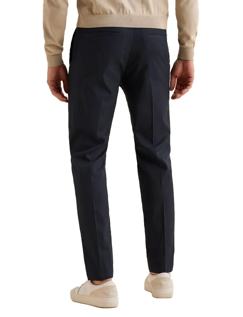 Chino Vanguard donkerblauw stretch zonder omslag