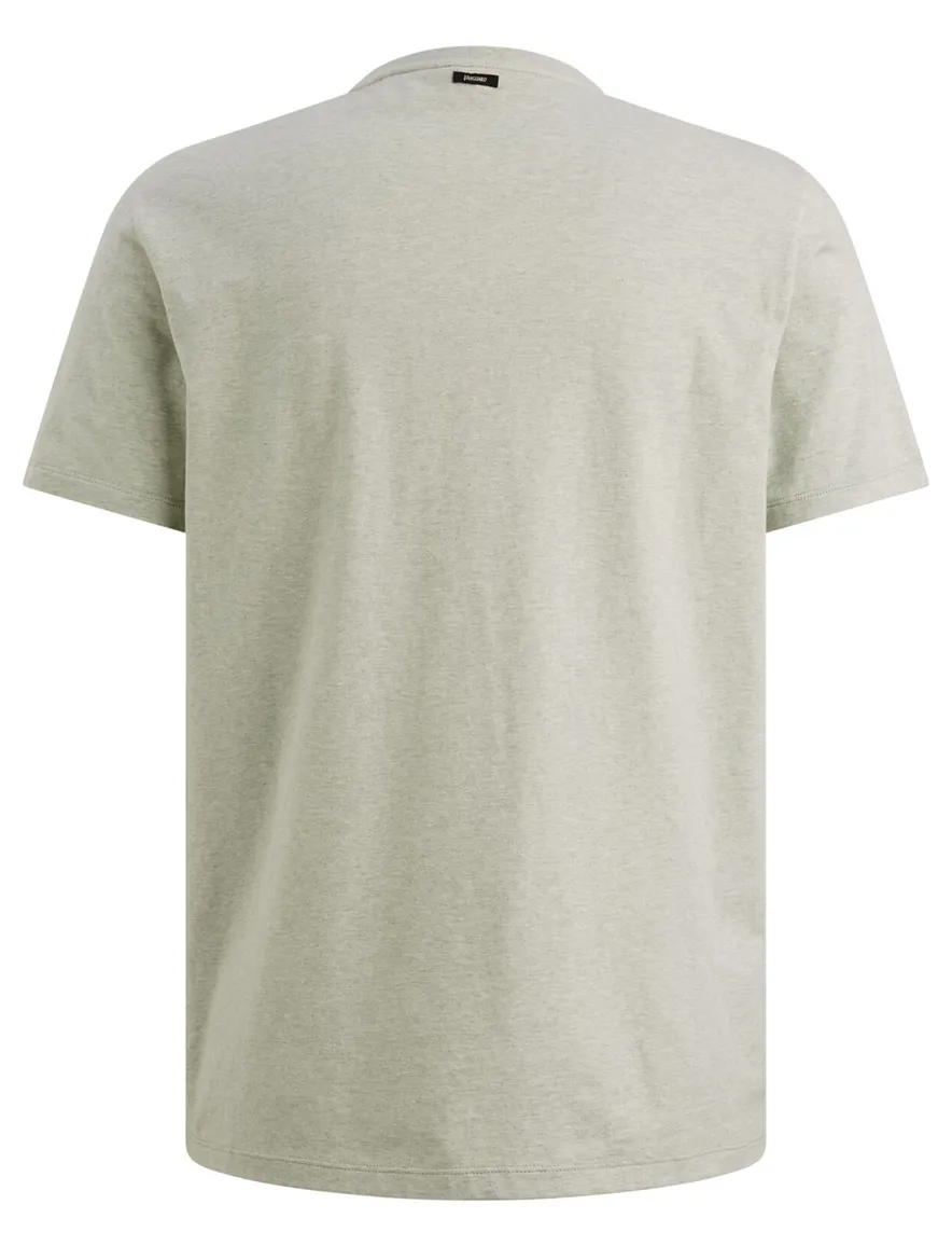 T-shirt groen Vanguard ronde hals effen