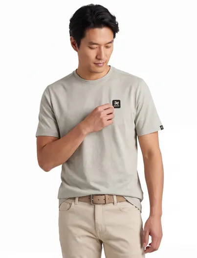 Vanguard T-shirt korte mouw Vanguard groen ronde hals