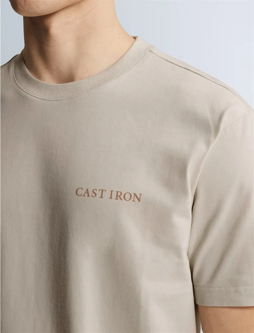 Cast Iron t-shirt beige backprint