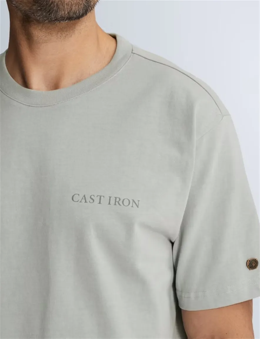 Cast Iron t-shirt groen backprint