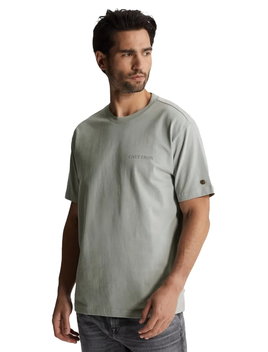 Cast Iron t-shirt groen backprint