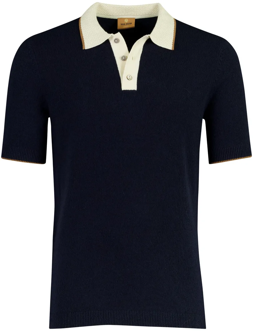 Poloshirt Mos Mosh donkerblauw