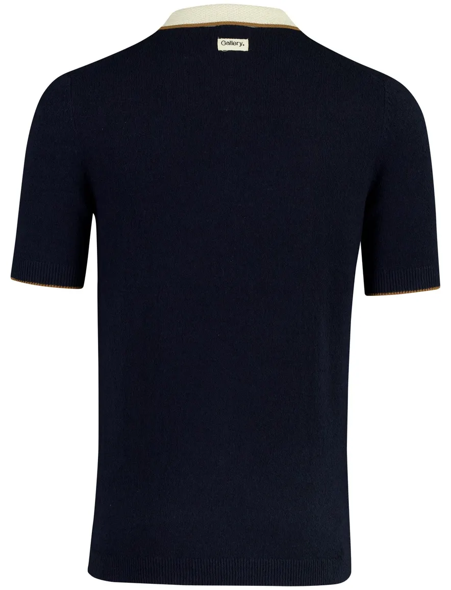 Mos Mosh Fransesco polo blauw